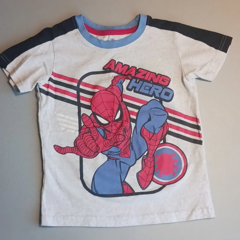 Boys Size 7 Shirts Bundle Lot of 3, Pokémon, Spider-Man, Gator #eshopchicago - Picture 4 of 7